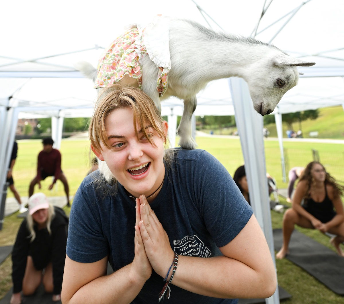 Goat Yoga Welcome Week event, Wednesday, Aug. 21, 2024