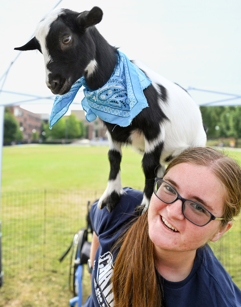 Goat Yoga Welcome Week event, Wednesday, Aug. 21, 2024