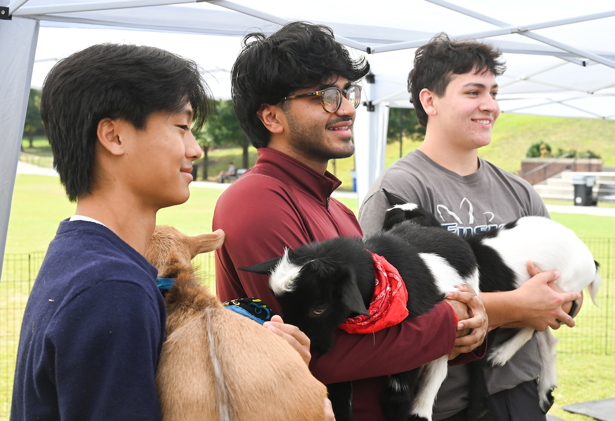 Goat Yoga Welcome Week event, Wednesday, Aug. 21, 2024