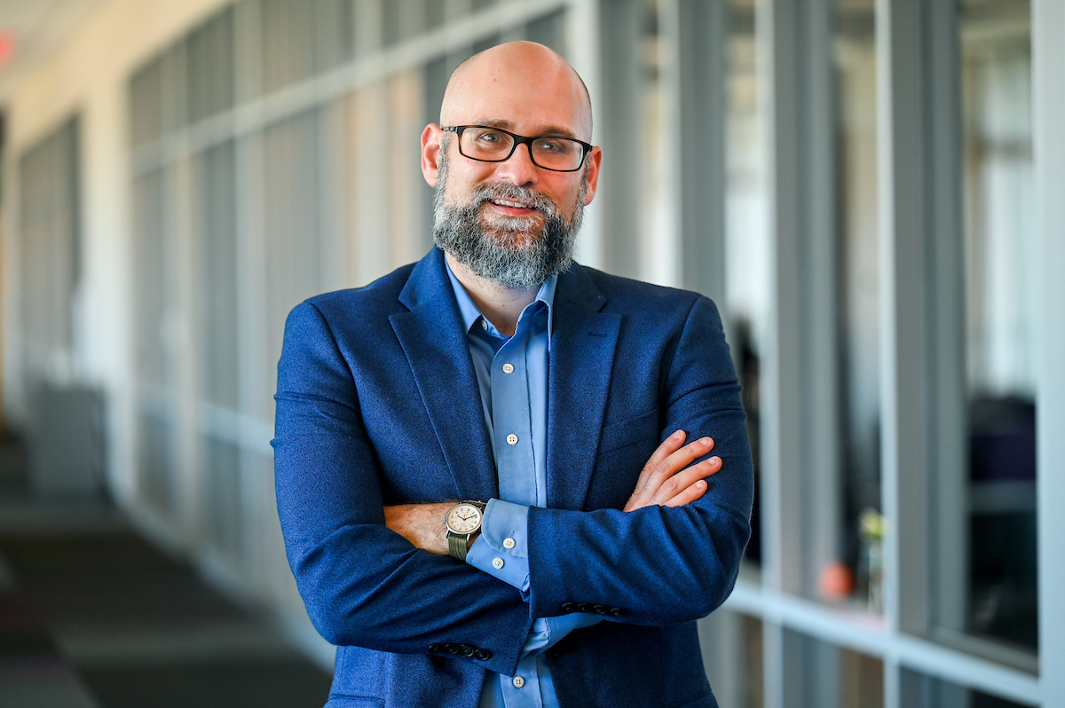 Dr. Zack Simoni's recent research paper exploring social class disparities in Alzheimer's care has been accepted for publication in Sociological Spectrum. Photo by Angela Foster.