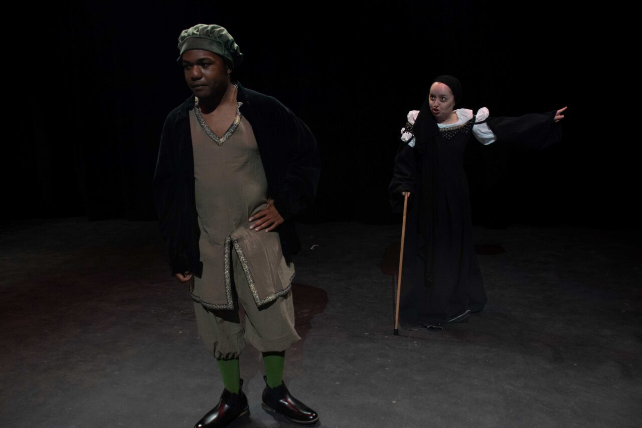 Freshman Prince Jackson, left, and senior Caton Taylor are two of the UTC students performing in Federico García Lorca’s “Blood Wedding."