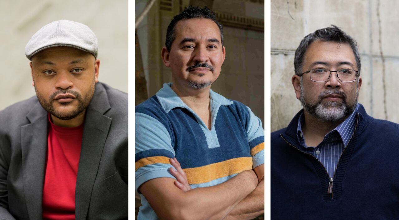 From left: Christian J. Collier (photo credit: Ian Riley), Tomás Q. Morín (photo credit: Jeff Fitlow) and Ira Sukrungruang (photo courtesy of buddhistboy.com) will be participating in the upcoming 2024 Meacham Writers’ Workshop. 