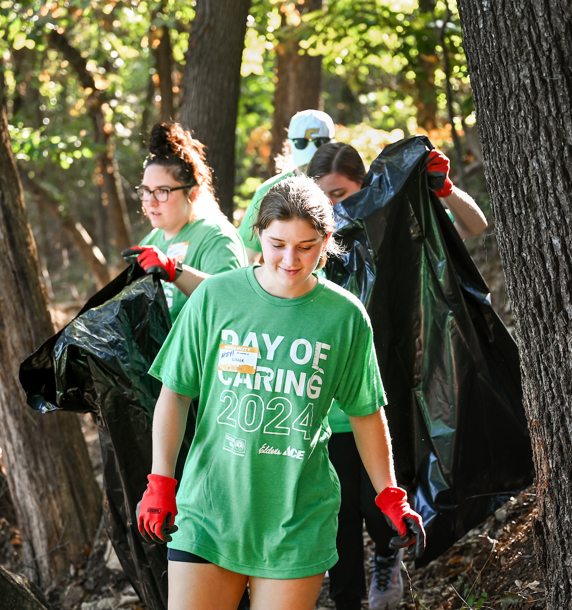 Students work Friday, Sept. 20, 2024 during Day of Service at Normal Park Upper School and the Chattanooga Foundation.