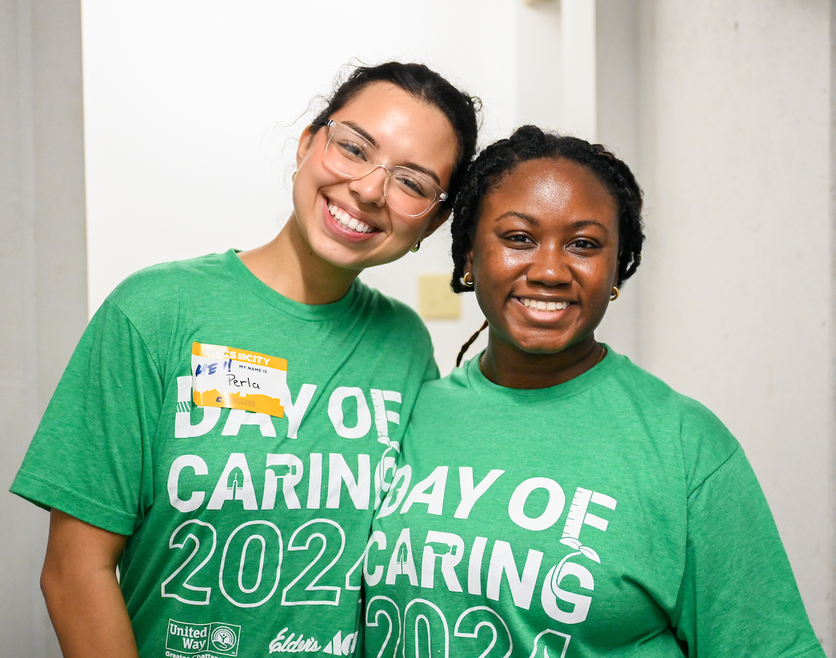 Students work Friday, Sept. 20, 2024 during Day of Service at Normal Park Upper School and the Chattanooga Foundation.
