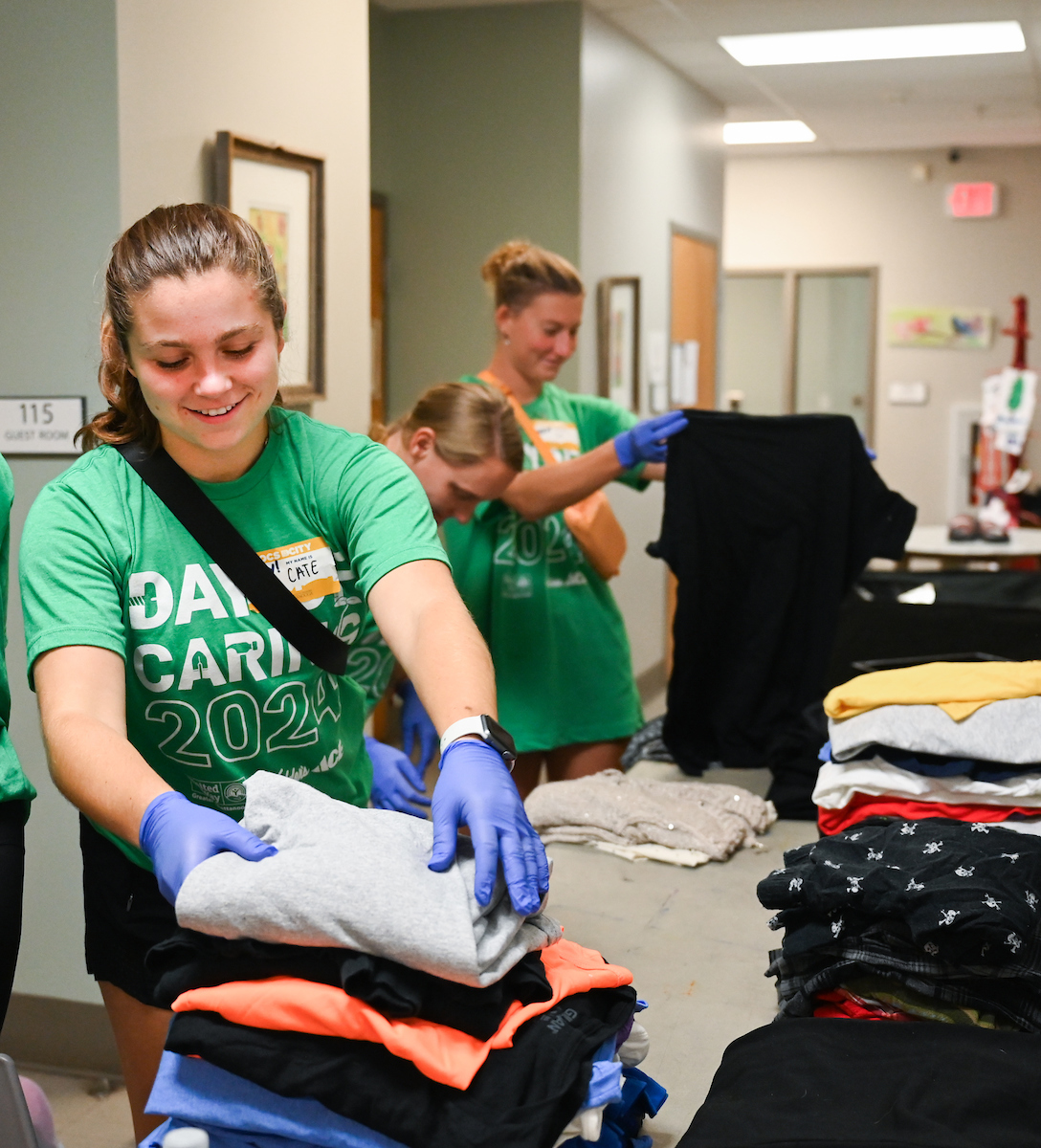 Students work Friday, Sept. 20, 2024 during Day of Service at Normal Park Upper School and the Chattanooga Foundation.