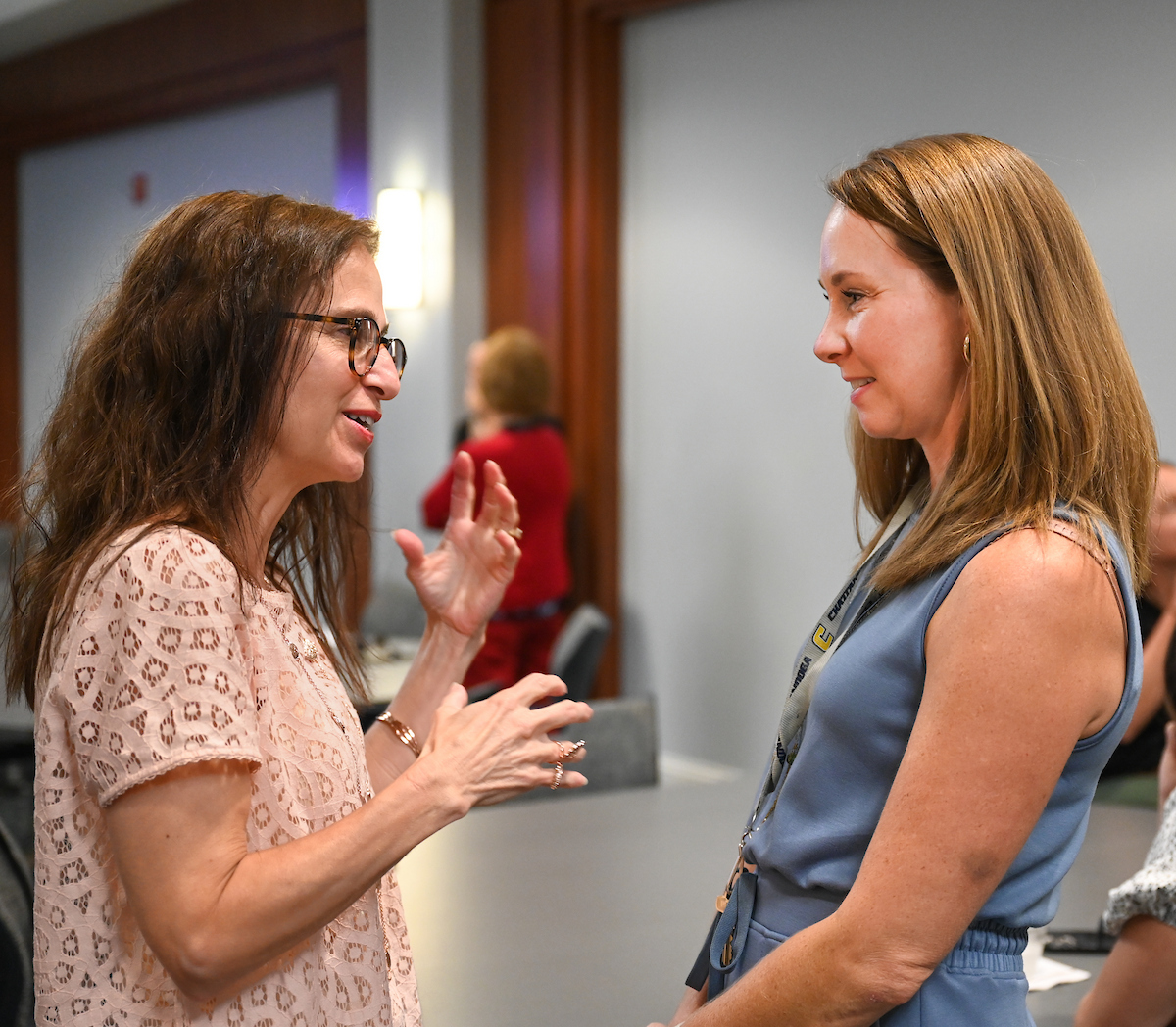 People gather for a ceremony to mark the Masters of Public Health program receiving accreditation Wednesday, Sept. 4, 2024 in the University Center.