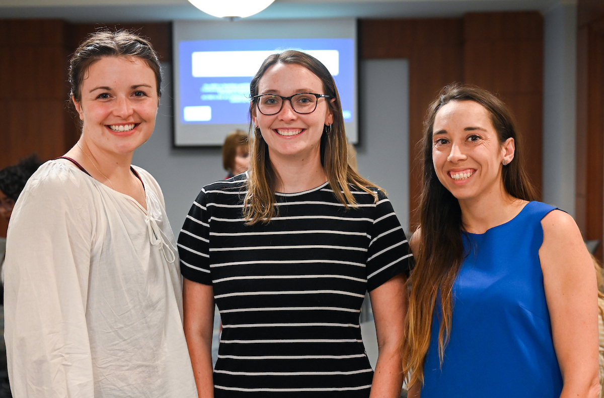 People gather for a ceremony to mark the Masters of Public Health program receiving accreditation Wednesday, Sept. 4, 2024 in the University Center.