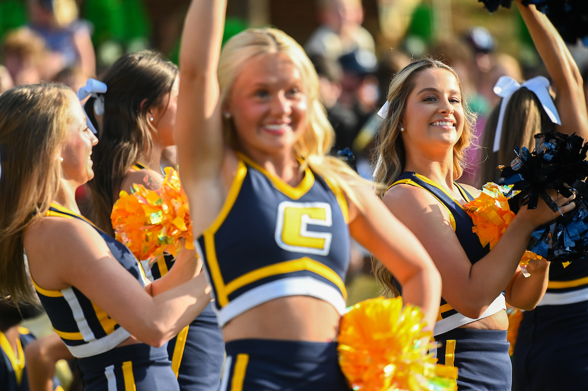 People watch a parade Tuesday, Sept. 3, 2024 to honor UTC student and Olympic Gold medalist Olivia Reeves.