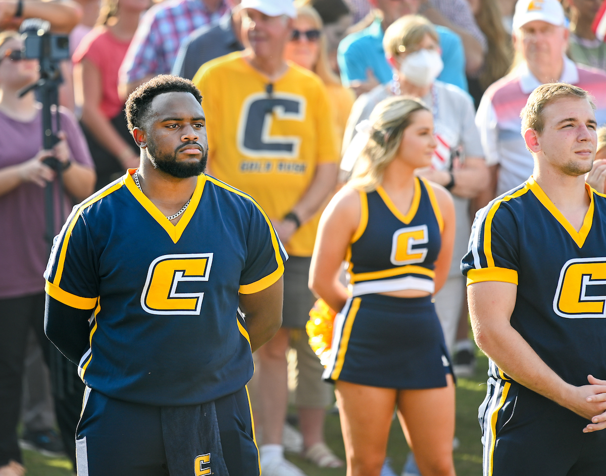 People watch a parade Tuesday, Sept. 3, 2024 to honor UTC student and Olympic Gold medalist Olivia Reeves.