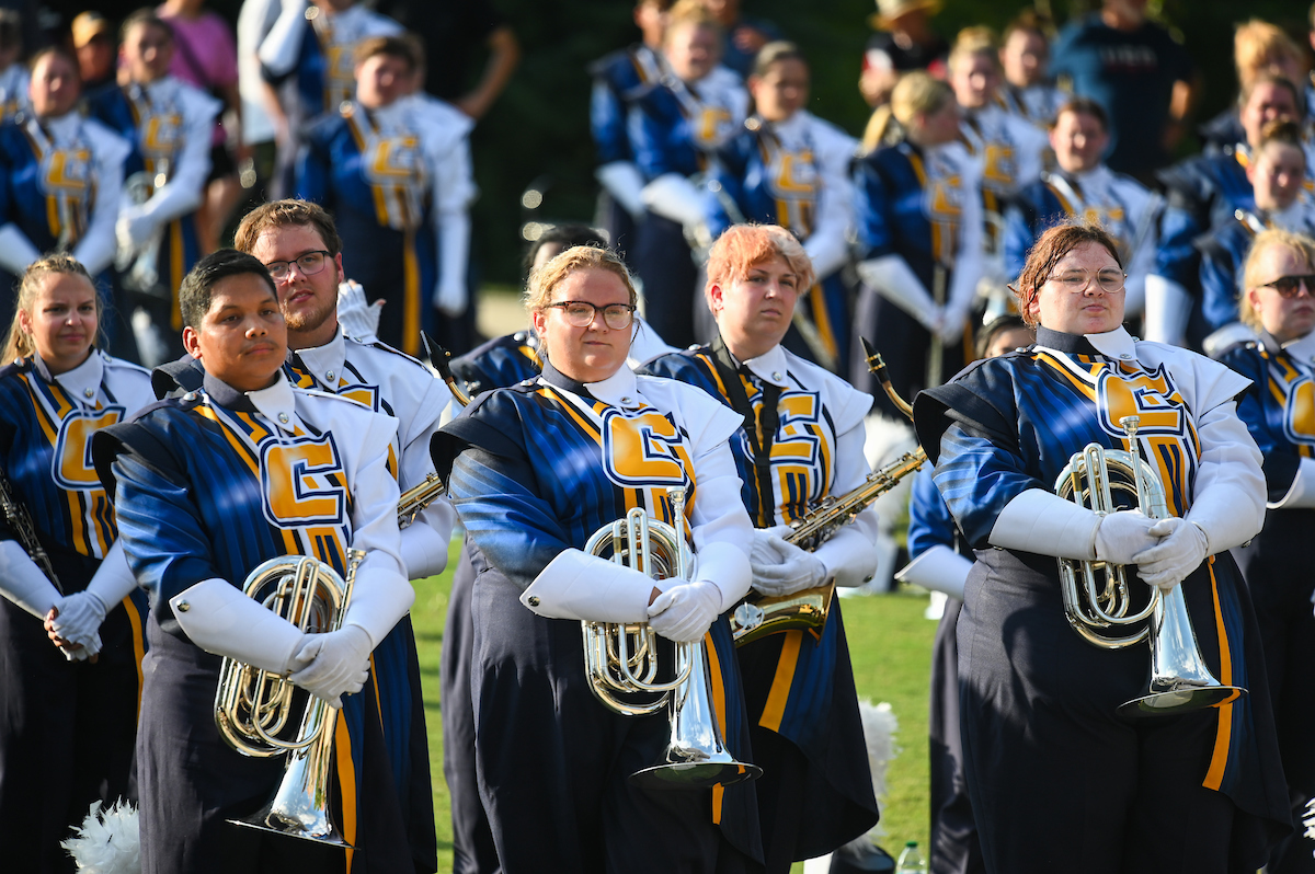 People watch a parade Tuesday, Sept. 3, 2024 to honor UTC student and Olympic Gold medalist Olivia Reeves.