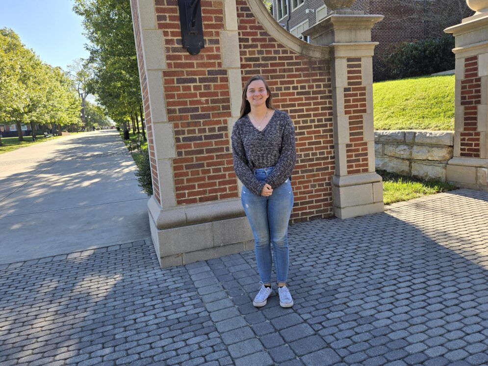 Erin Lunt, a second-year graduate student in the UTC athletic training program, arrived on campus after being commissioned into the Tennessee National Guard.