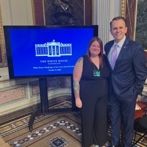 Megan McKnight and Dr. Michael Hole