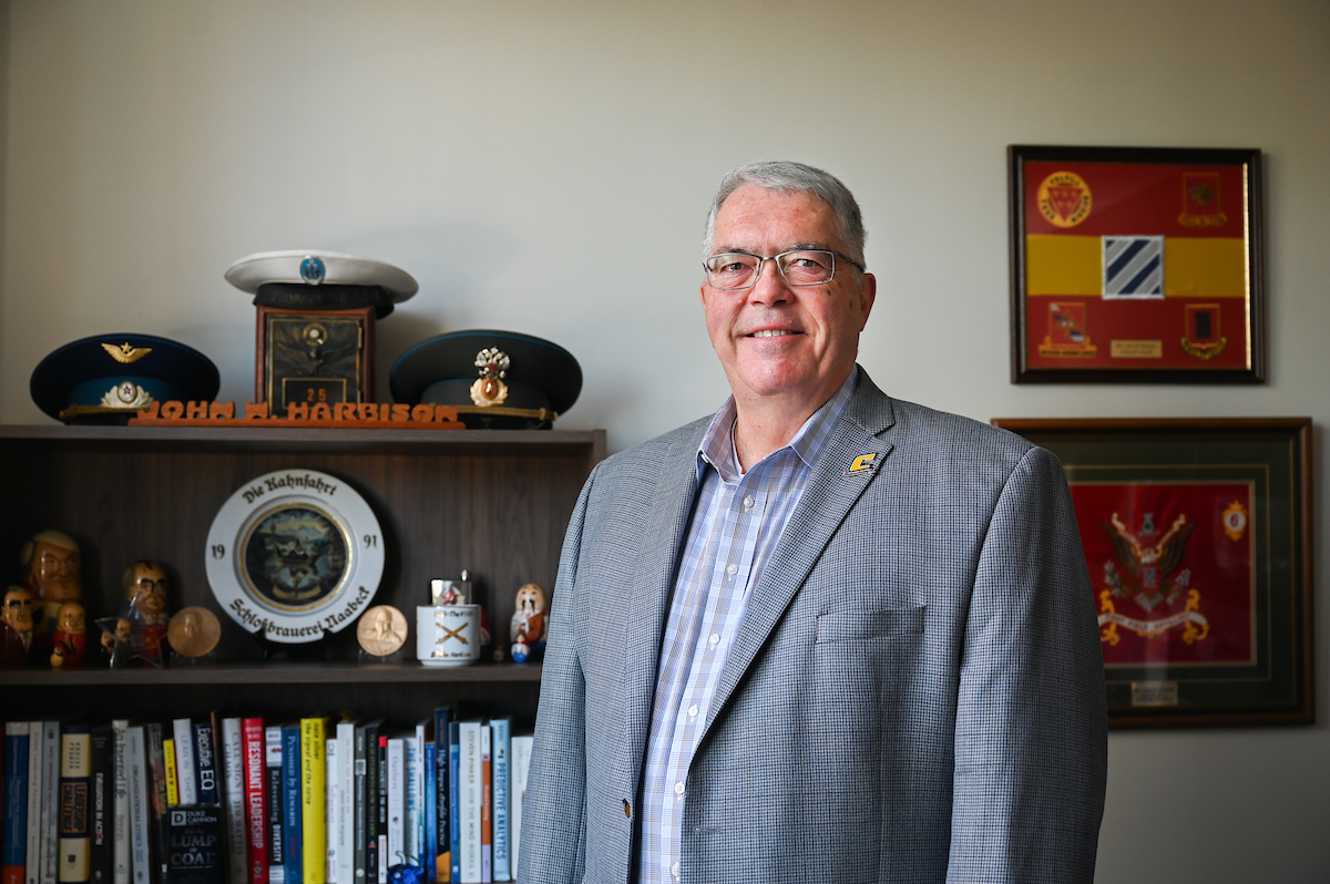 Dr. John Harbison, who spent 22 years in the U.S. Army, will be the keynote speaker at the University's annual Veterans Day Luncheon. Photo by Angela Foster.