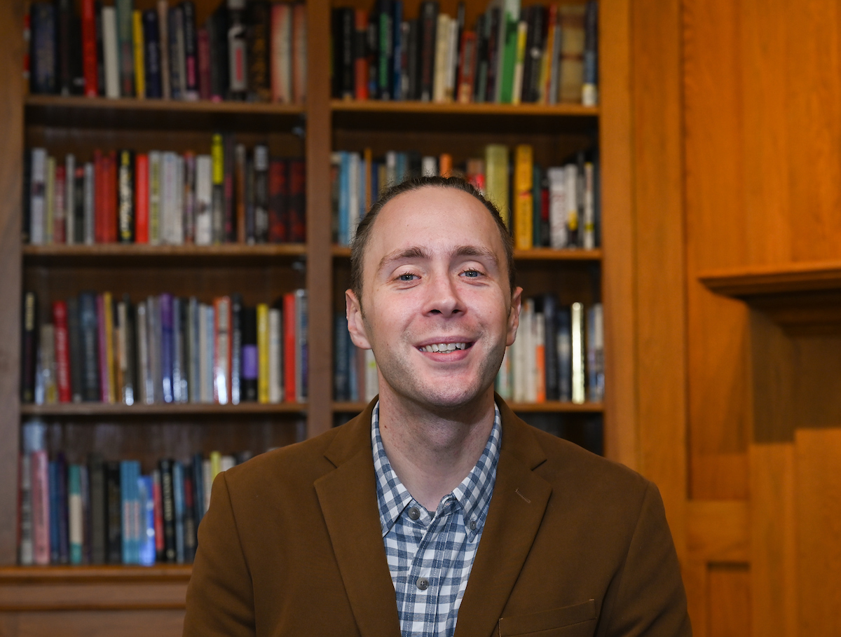 Jordan King is the director of the Innovations in Honors program in the Honors College. Photo by Angela Foster.