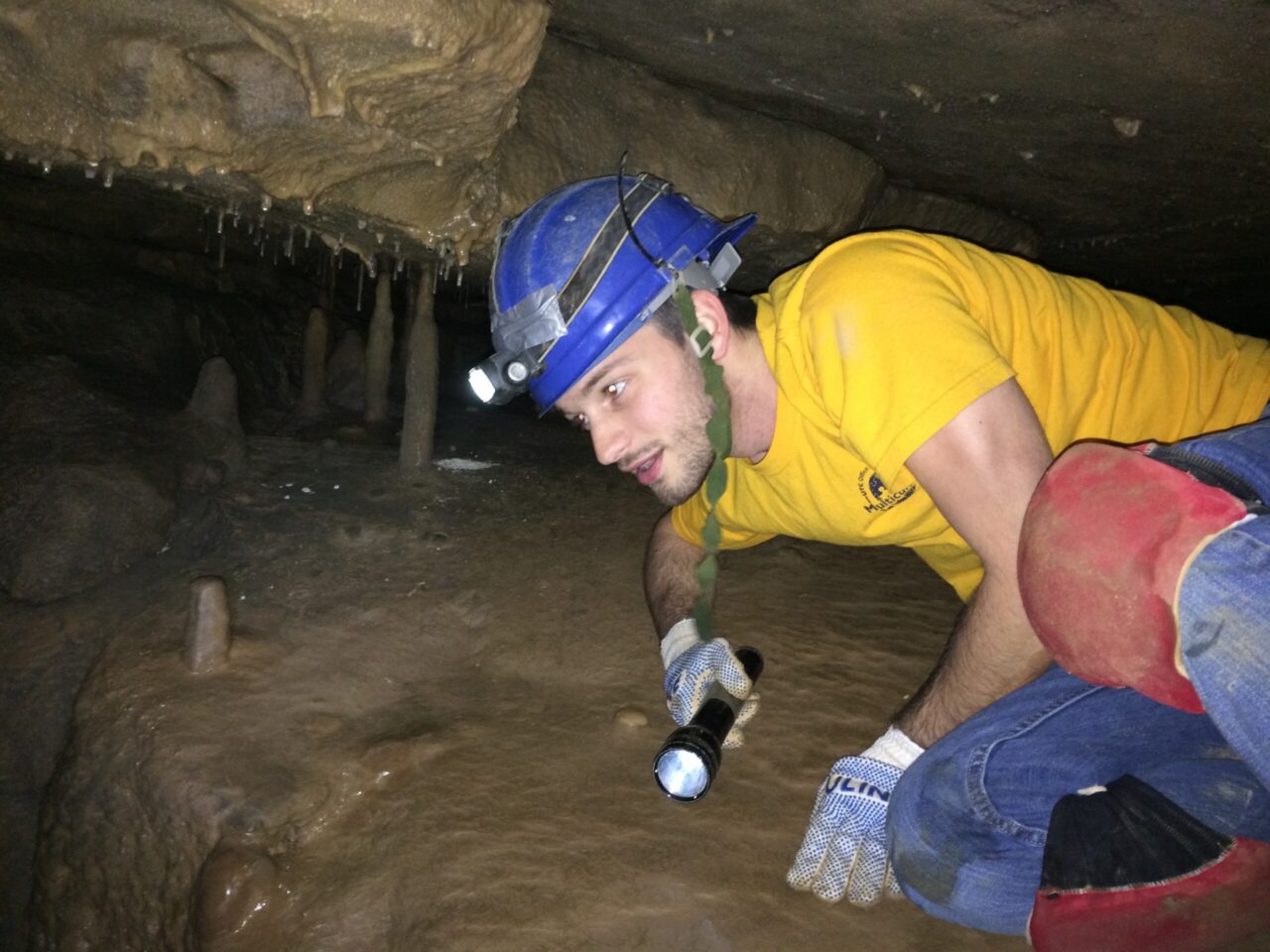 Michael Schoonover, who performed grant-funded research at Raccoon Mountain Caverns during the 2015-2016 academic year, is now a physician assistant based in Knoxville (photo courtesy of Dr. David Giles).