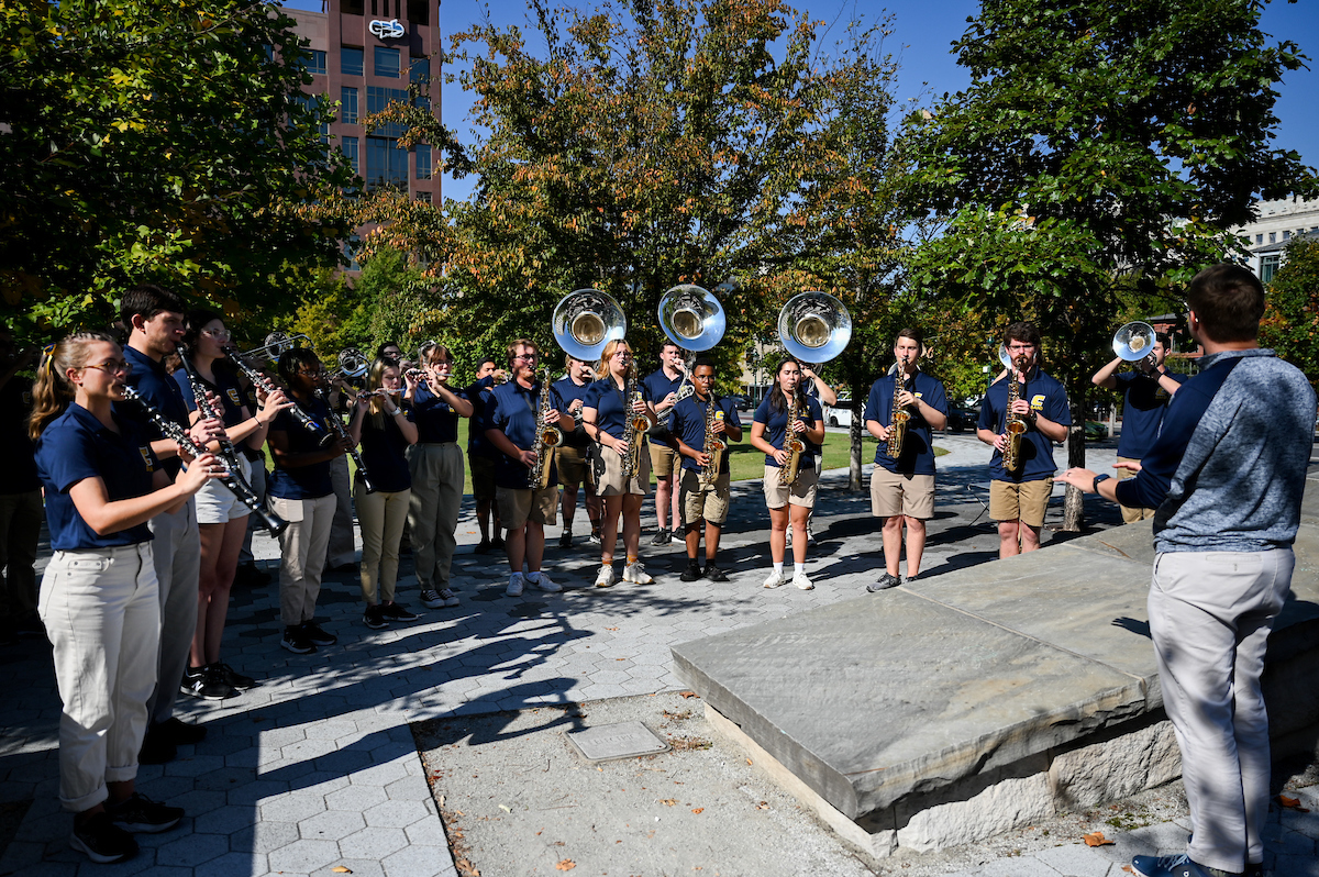 Homecoming pep rally, Friday, Oct. 25, 2024 at Miller Plaza.