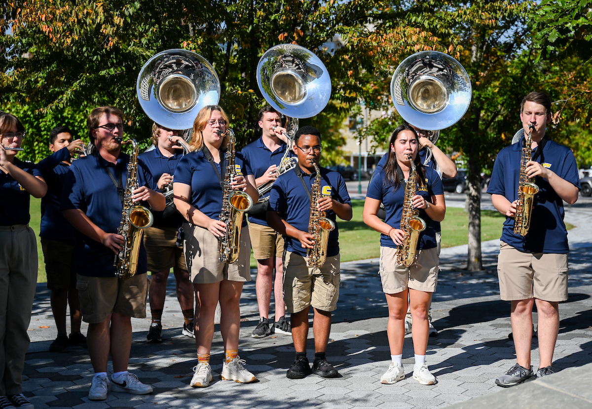 Homecoming pep rally, Friday, Oct. 25, 2024 at Miller Plaza.