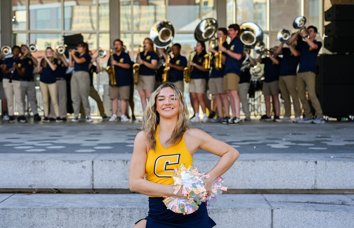 Homecoming pep rally, Friday, Oct. 25, 2024 at Miller Plaza.