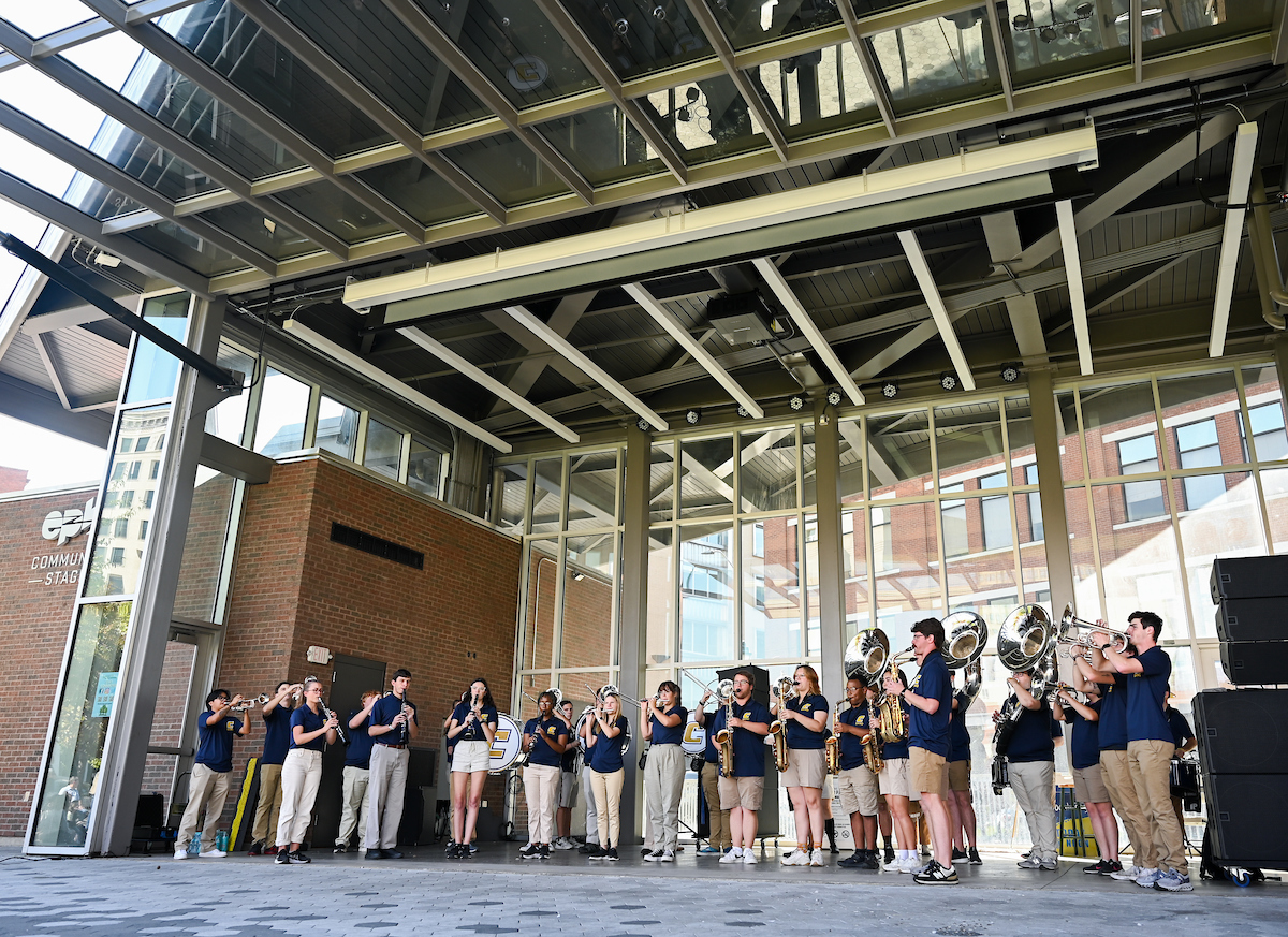Homecoming pep rally, Friday, Oct. 25, 2024 at Miller Plaza.