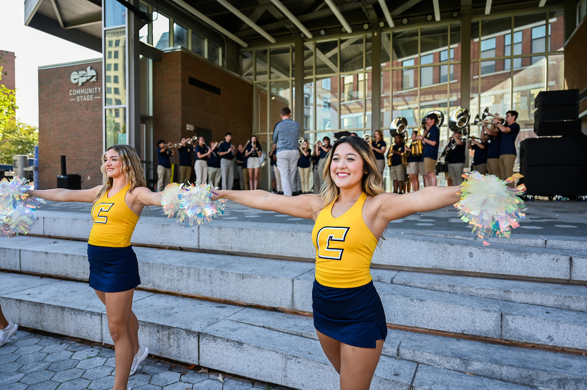 Homecoming pep rally, Friday, Oct. 25, 2024 at Miller Plaza.