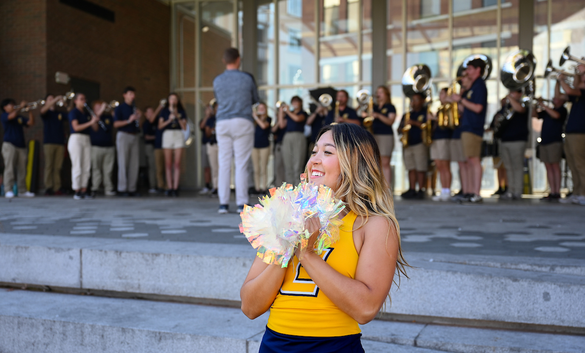 Homecoming pep rally, Friday, Oct. 25, 2024 at Miller Plaza.