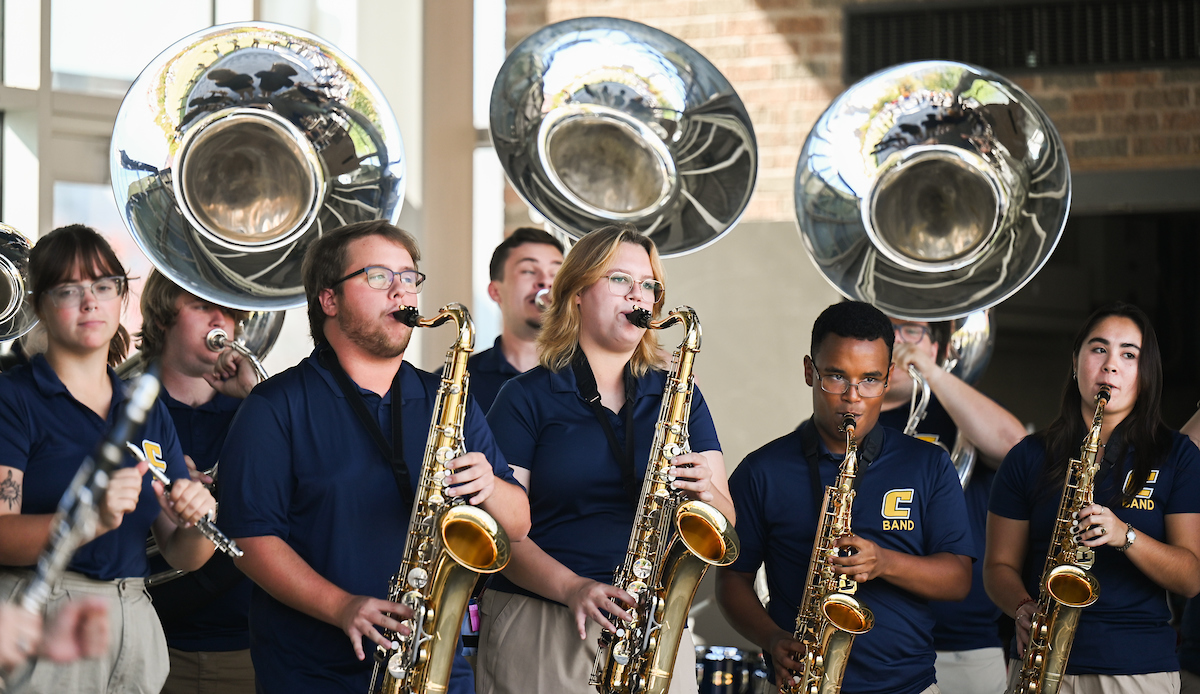 Homecoming pep rally, Friday, Oct. 25, 2024 at Miller Plaza.