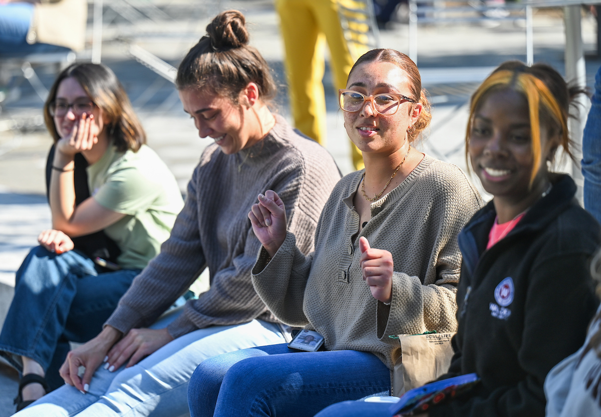 Homecoming pep rally, Friday, Oct. 25, 2024 at Miller Plaza.
