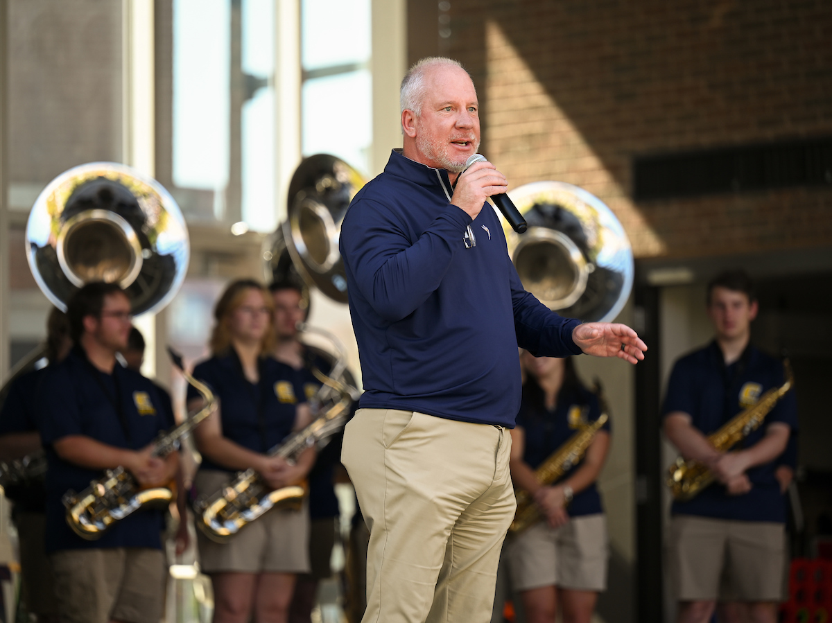 Homecoming pep rally, Friday, Oct. 25, 2024 at Miller Plaza.
