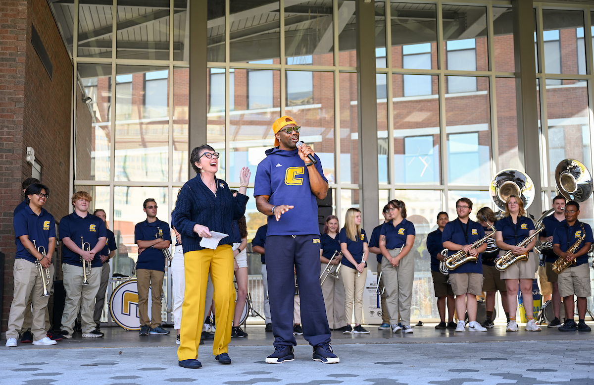 Homecoming pep rally, Friday, Oct. 25, 2024 at Miller Plaza.