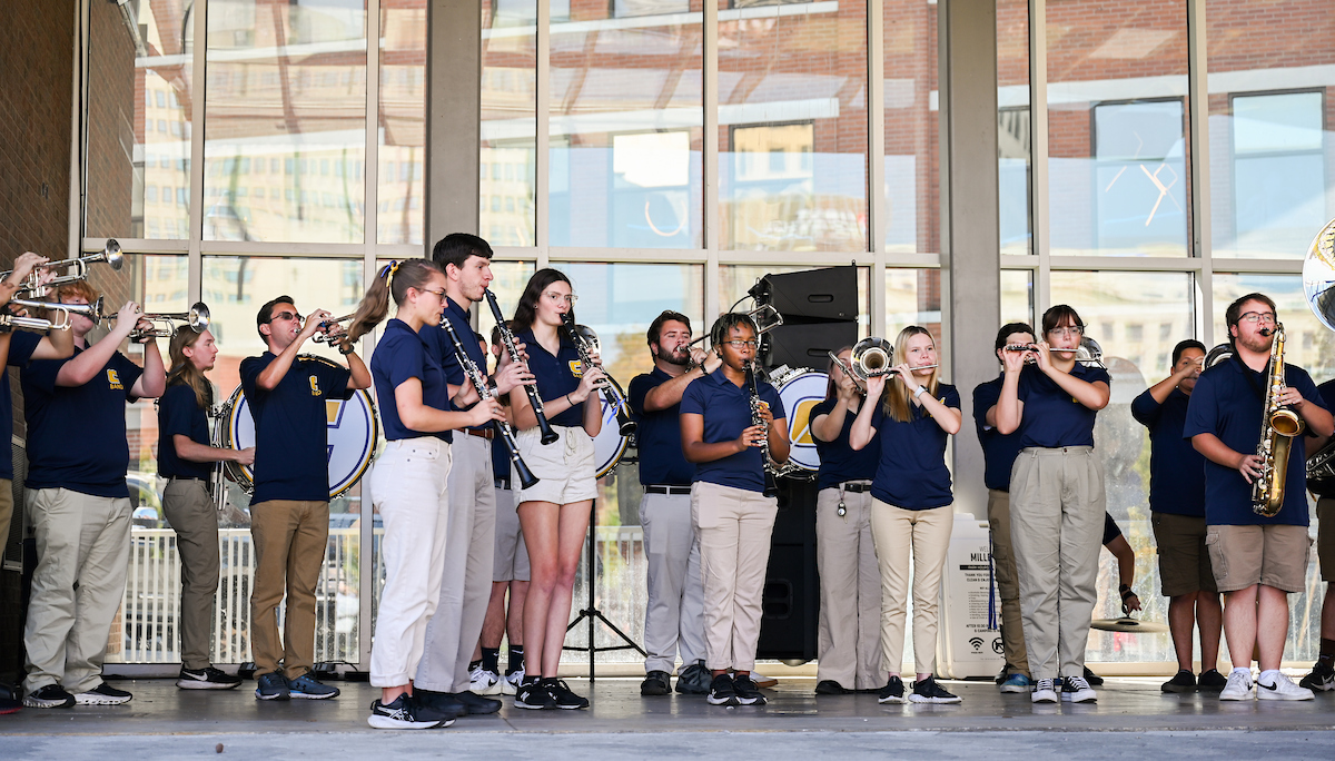 Homecoming pep rally, Friday, Oct. 25, 2024 at Miller Plaza.