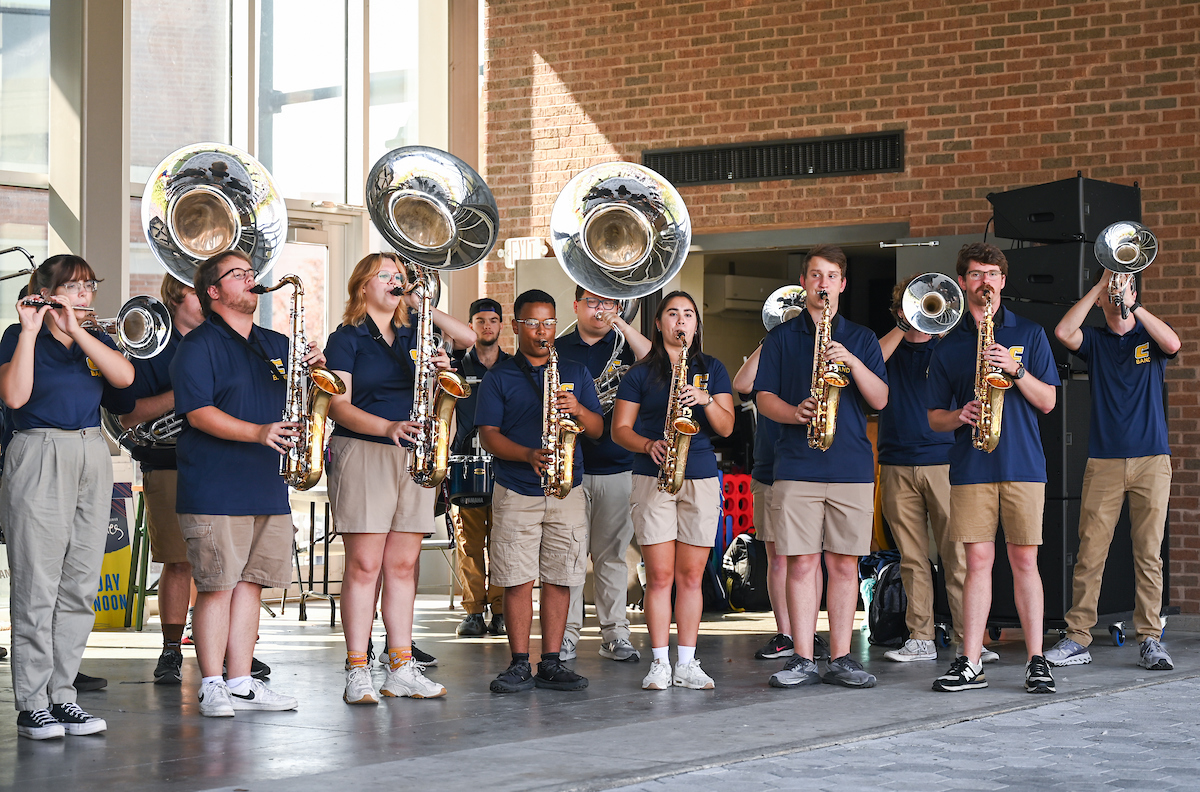 Homecoming pep rally, Friday, Oct. 25, 2024 at Miller Plaza.