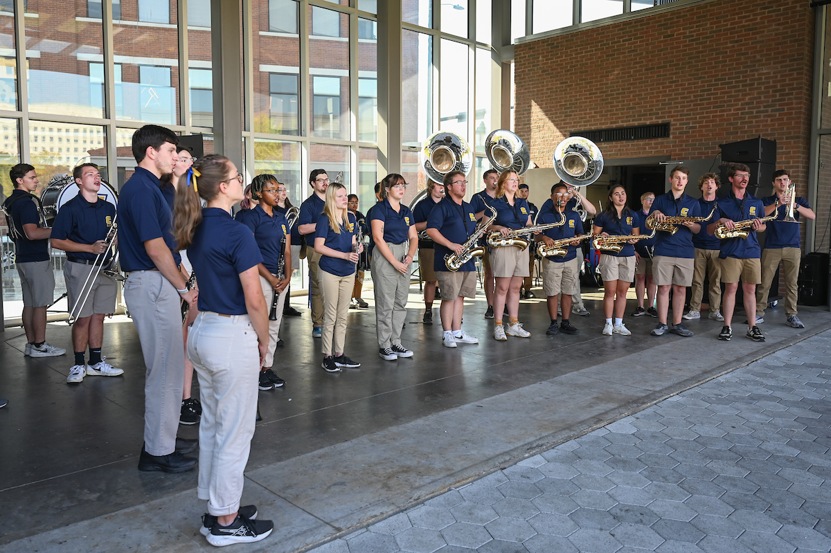 Homecoming pep rally, Friday, Oct. 25, 2024 at Miller Plaza.
