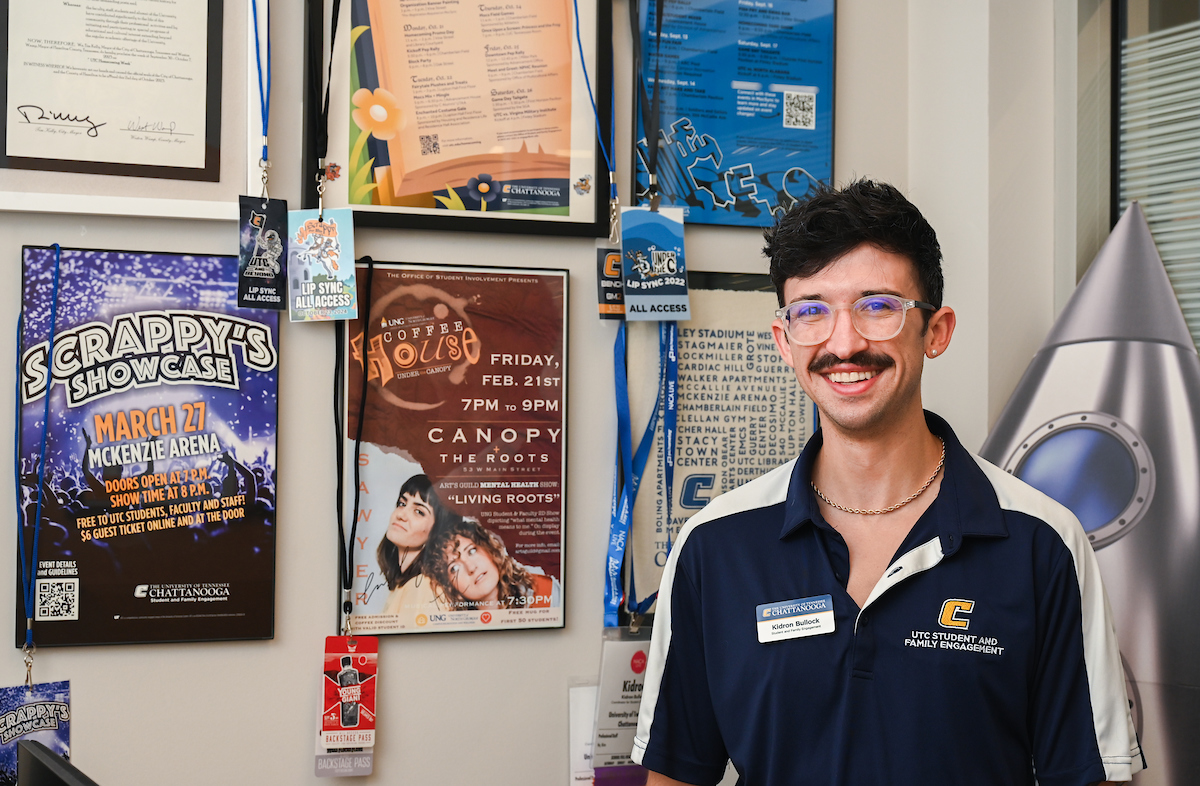 Kidron Bullock is the coordinator for student engagement. Photo by Angela Foster.