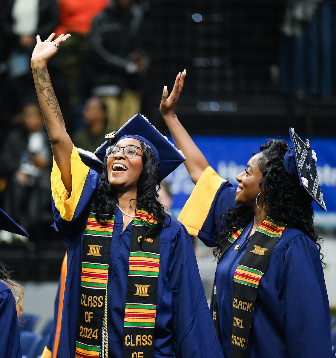 University of Tennessee at Chattanooga students participate in the undergraduate school graduation, Saturday, Dec. 14, 2024 in McKenzie Arena