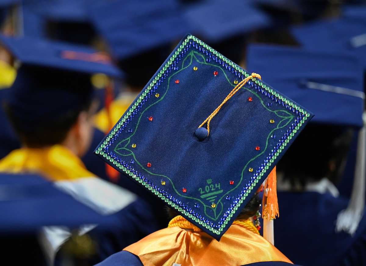 University of Tennessee at Chattanooga students participate in the undergraduate school graduation, Saturday, Dec. 14, 2024 in McKenzie Arena