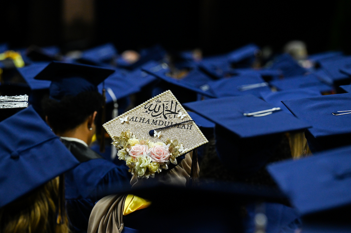 University of Tennessee at Chattanooga students participate in the undergraduate school graduation, Saturday, Dec. 14, 2024 in McKenzie Arena