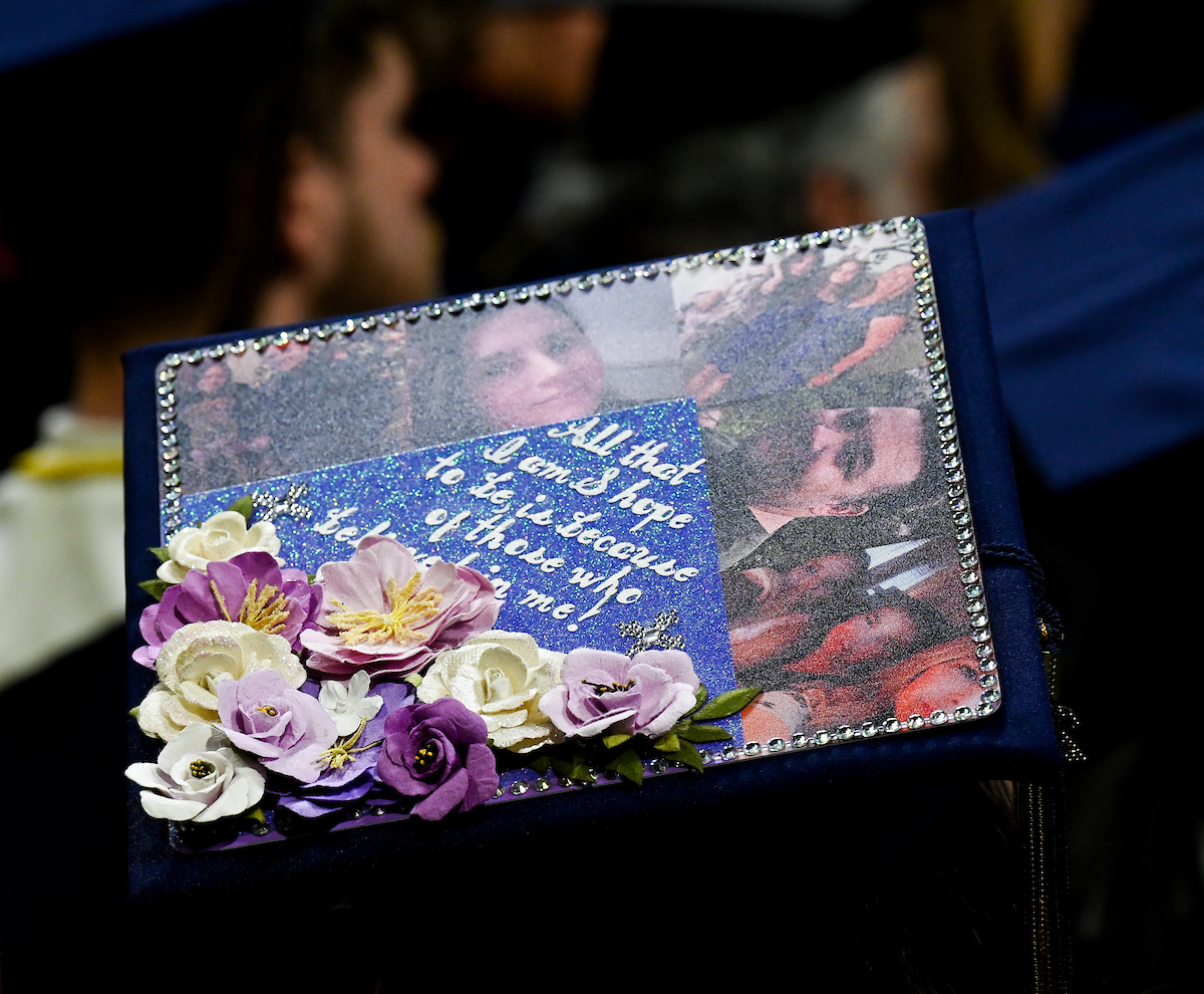 University of Tennessee at Chattanooga students participate in the undergraduate school graduation, Saturday, Dec. 14, 2024 in McKenzie Arena