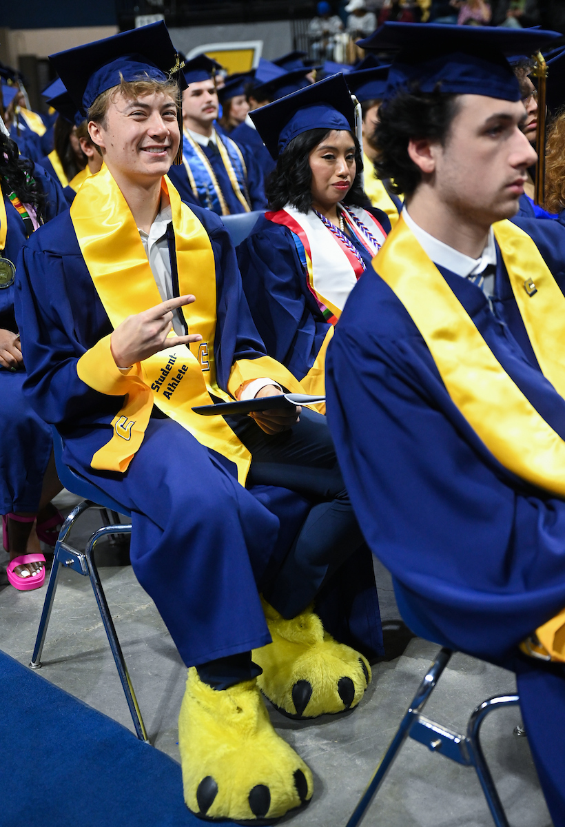 University of Tennessee at Chattanooga students participate in the undergraduate school graduation, Saturday, Dec. 14, 2024 in McKenzie Arena