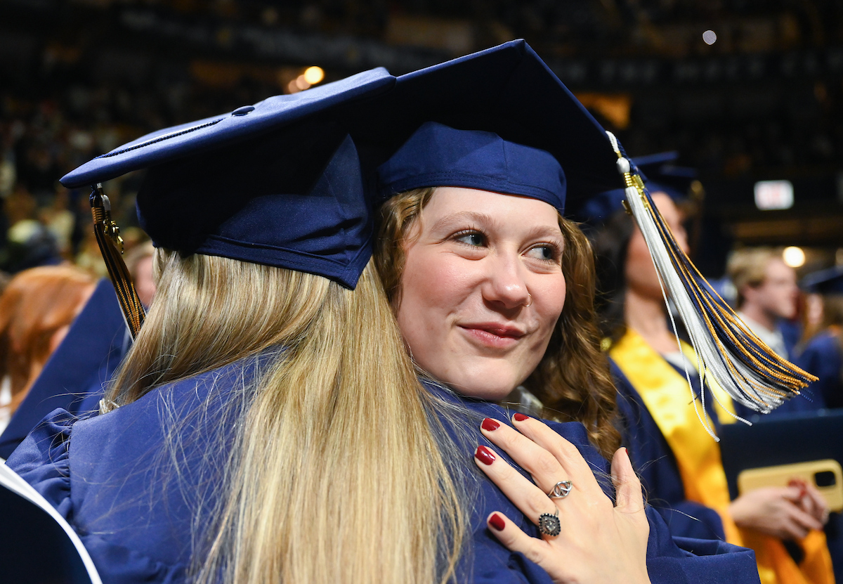 University of Tennessee at Chattanooga students participate in the undergraduate school graduation, Saturday, Dec. 14, 2024 in McKenzie Arena