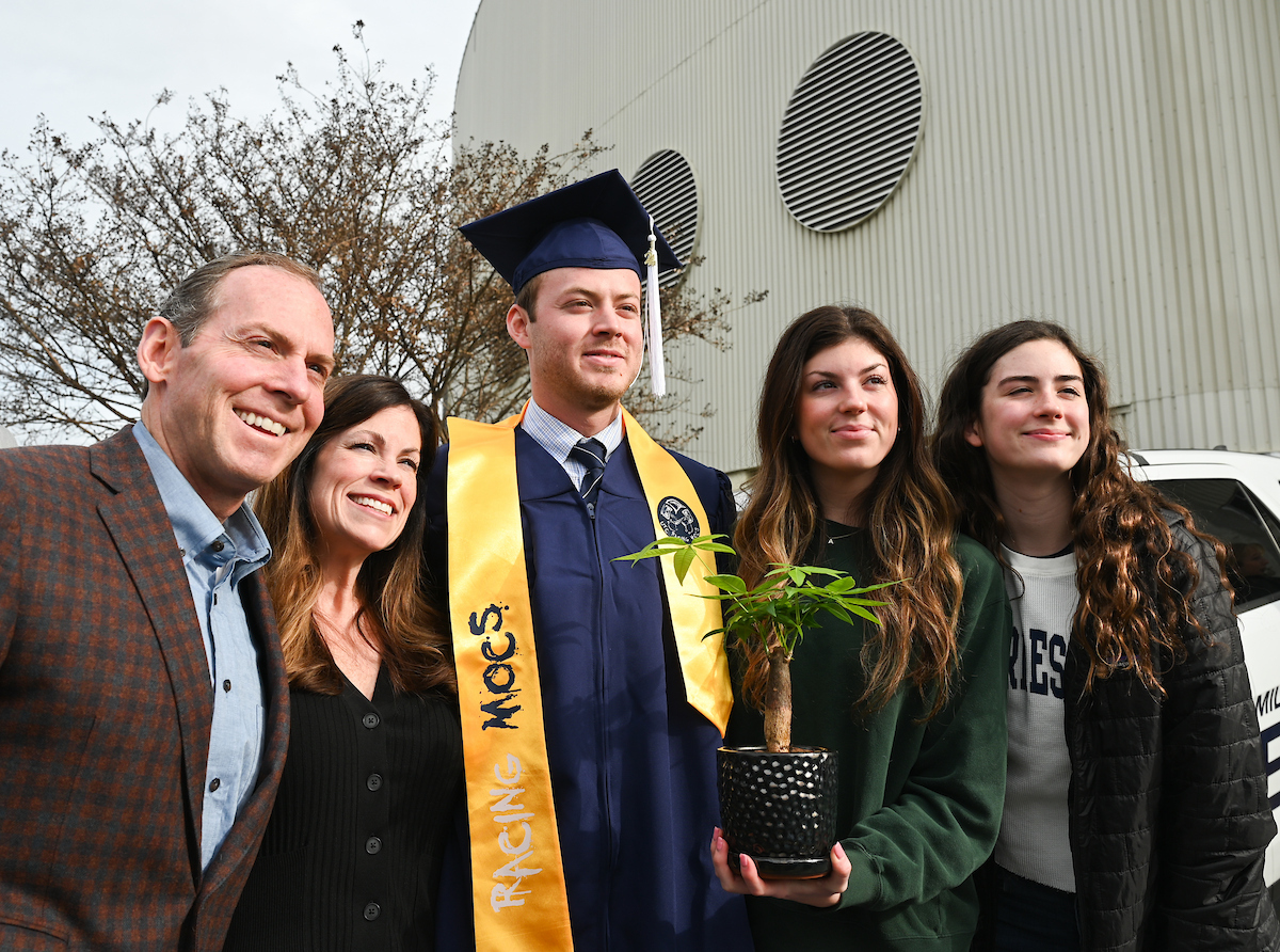 University of Tennessee at Chattanooga students participate in the undergraduate school graduation, Saturday, Dec. 14, 2024 in McKenzie Arena