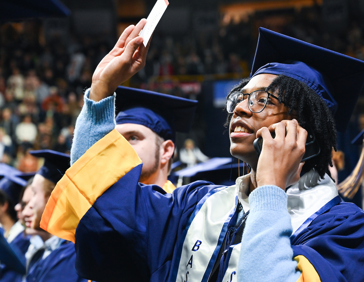 University of Tennessee at Chattanooga students participate in the undergraduate school graduation, Saturday, Dec. 14, 2024 in McKenzie Arena