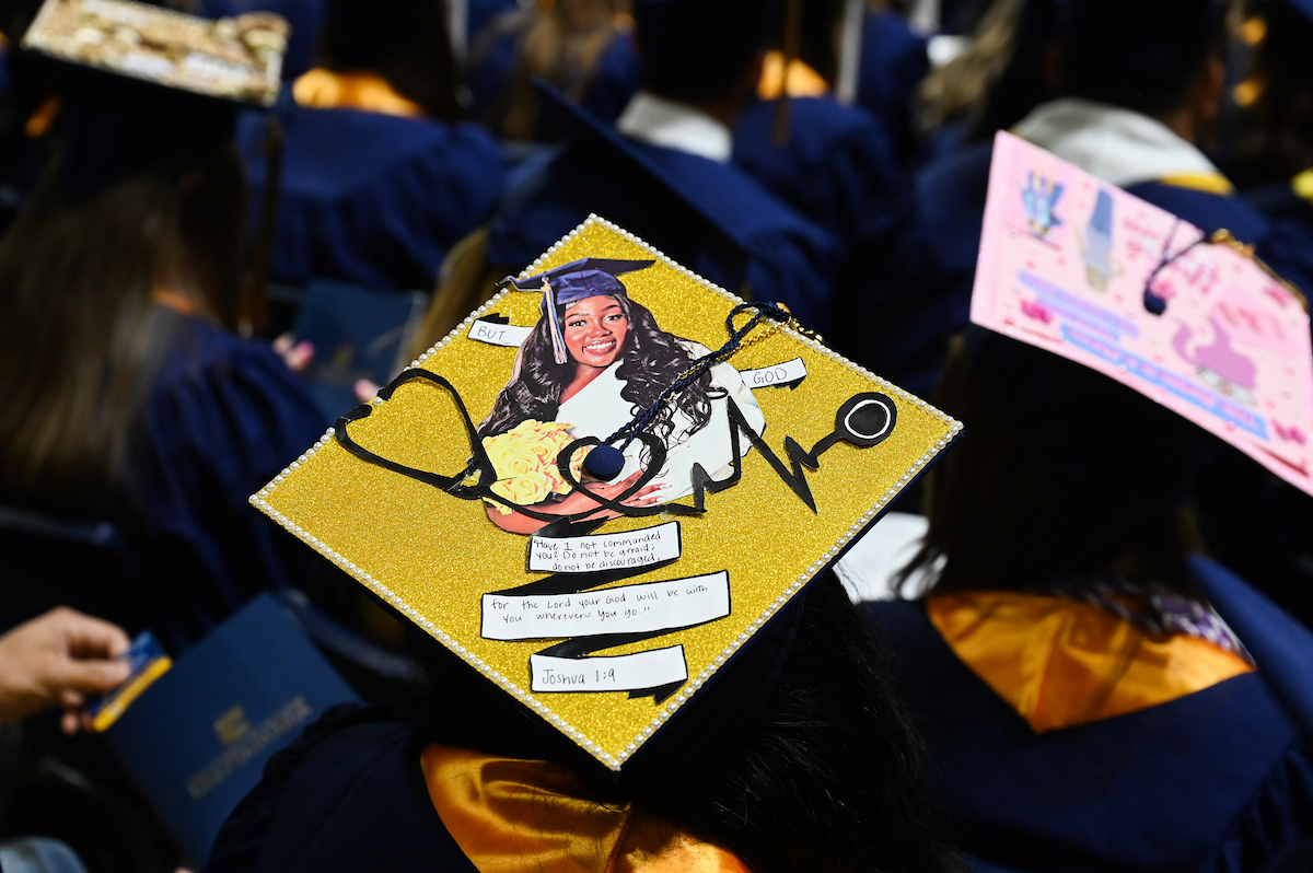 University of Tennessee at Chattanooga students participate in the undergraduate school graduation, Saturday, Dec. 14, 2024 in McKenzie Arena