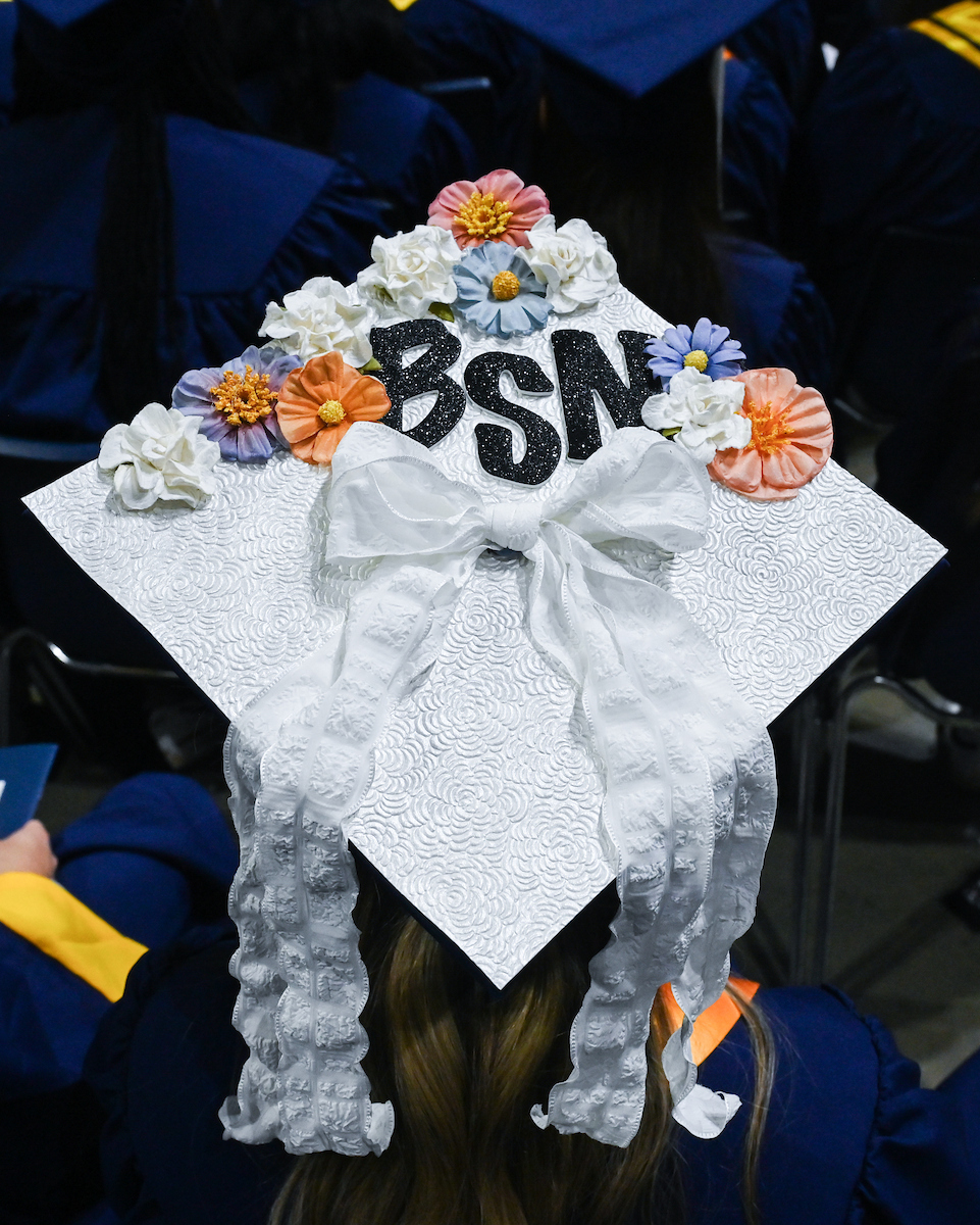 University of Tennessee at Chattanooga students participate in the undergraduate school graduation, Saturday, Dec. 14, 2024 in McKenzie Arena