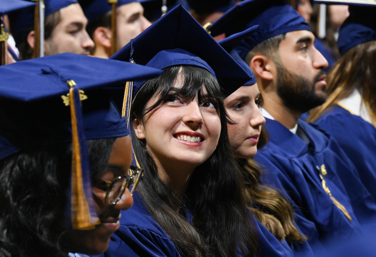 University of Tennessee at Chattanooga students participate in the undergraduate school graduation, Saturday, Dec. 14, 2024 in McKenzie Arena
