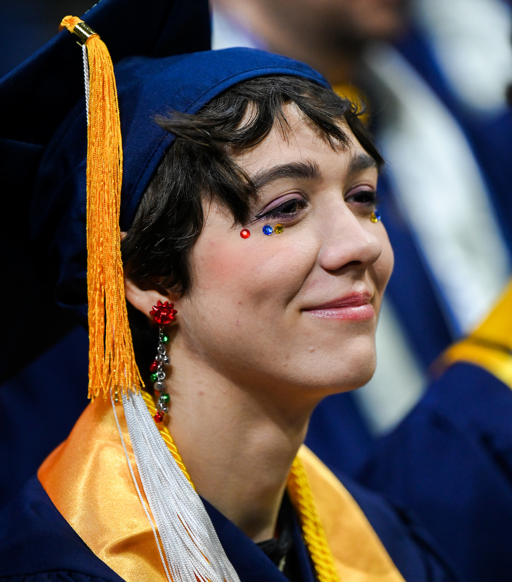 University of Tennessee at Chattanooga students participate in the undergraduate school graduation, Saturday, Dec. 14, 2024 in McKenzie Arena