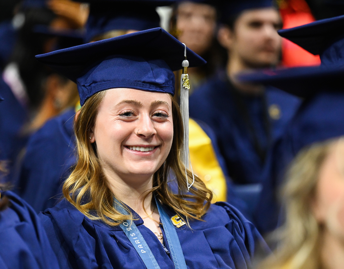 University of Tennessee at Chattanooga students participate in the undergraduate school graduation, Saturday, Dec. 14, 2024 in McKenzie Arena