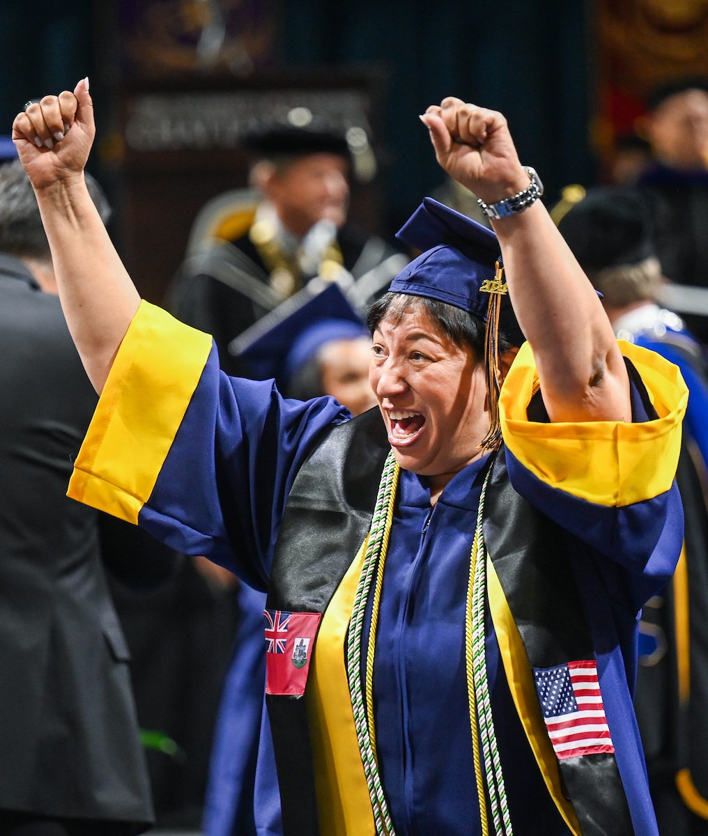 University of Tennessee at Chattanooga students participate in the undergraduate school graduation, Saturday, Dec. 14, 2024 in McKenzie Arena