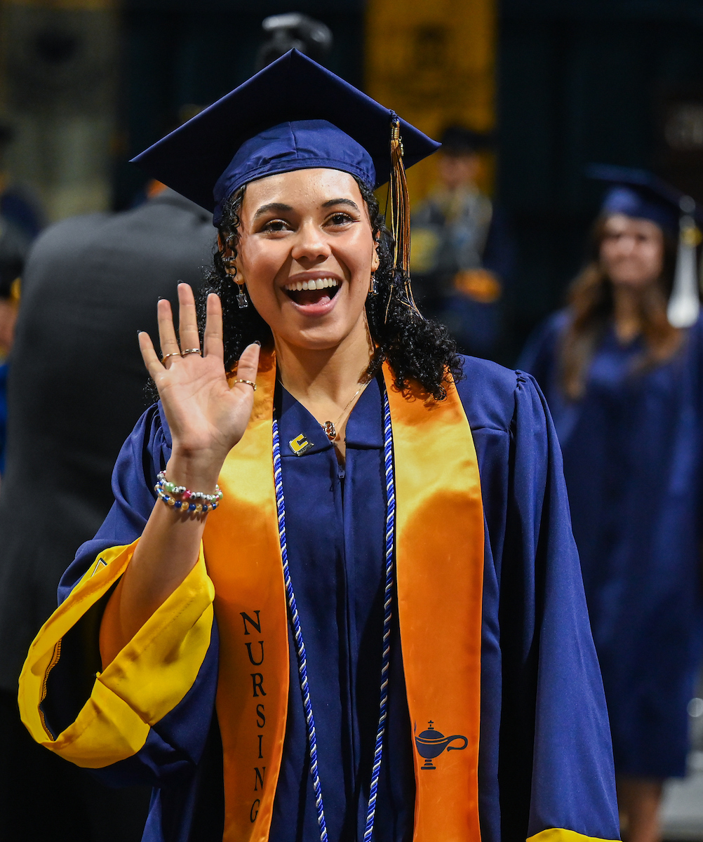 University of Tennessee at Chattanooga students participate in the undergraduate school graduation, Saturday, Dec. 14, 2024 in McKenzie Arena