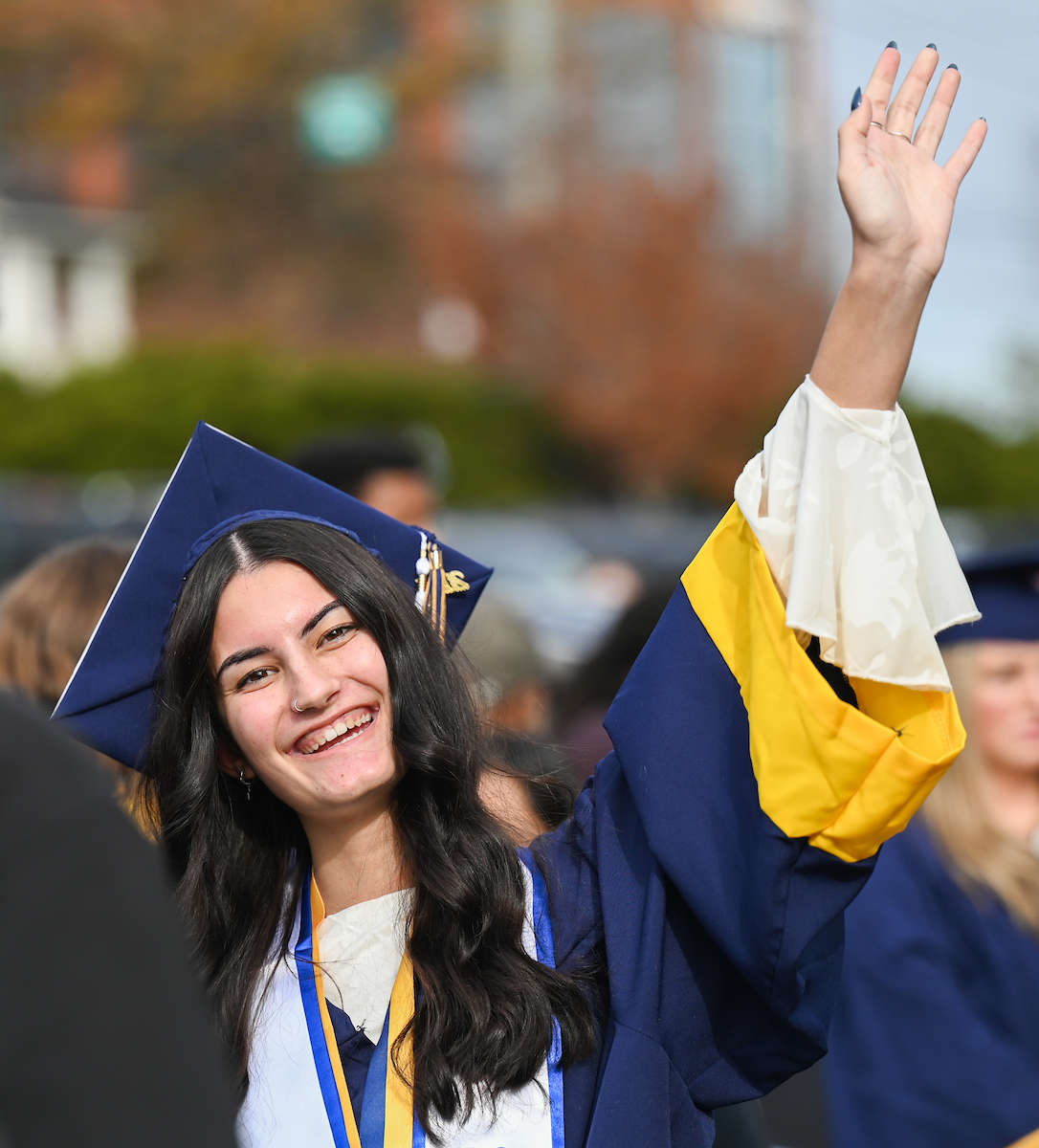 University of Tennessee at Chattanooga students participate in the undergraduate school graduation, Saturday, Dec. 14, 2024 in McKenzie Arena
