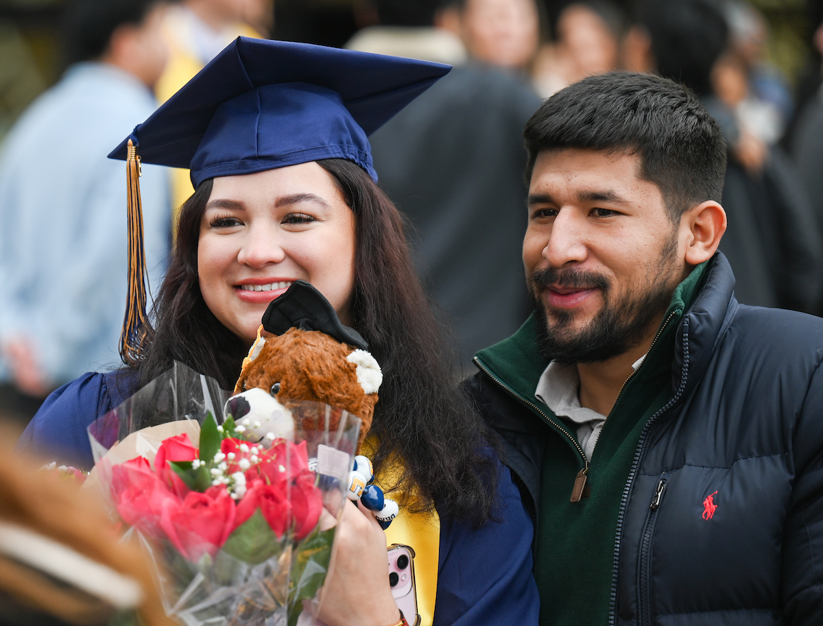 University of Tennessee at Chattanooga students participate in the undergraduate school graduation, Saturday, Dec. 14, 2024 in McKenzie Arena